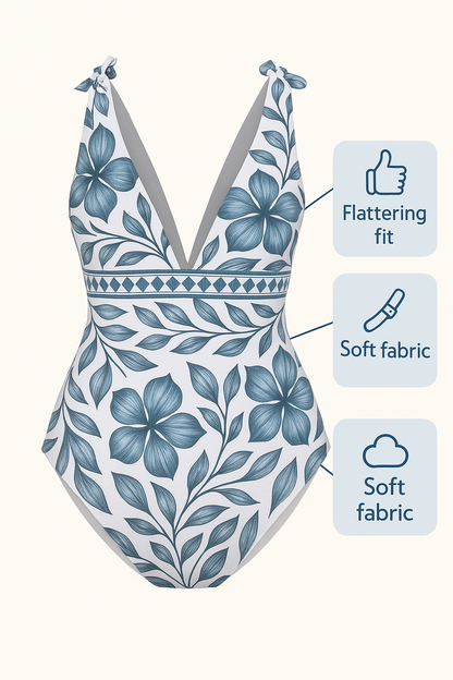 Seabloom Women's V Neck Swimsuit
